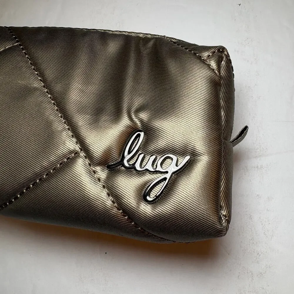 Lug Choo Choo Mini Pill Case Metallic Bronze Copper Logo Clip On